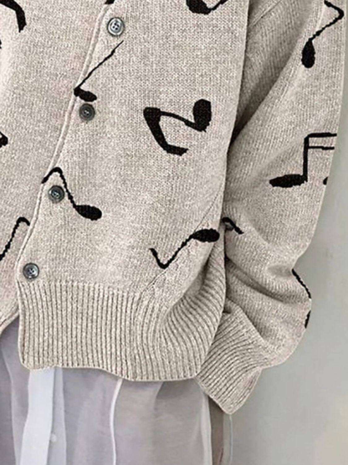 Dropped Shoulder Buttoned Cardigan-Angel Casuals