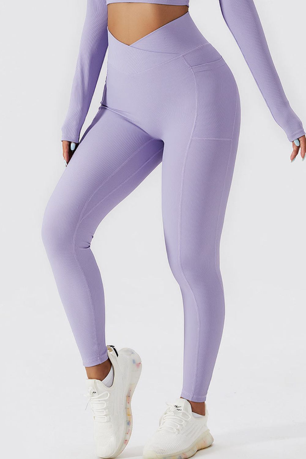 Basic Bae Crossover Waist Active Leggings-Angel Casuals