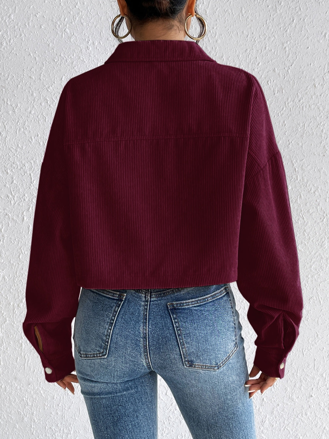 Honey Snap Down Long Sleeve Jacket-Angel Casuals