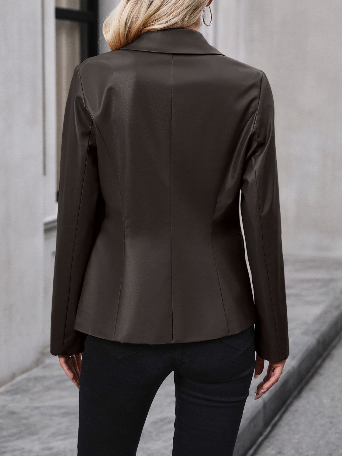 Ivy Lane Button Up Collared Neck Blazer-Angel Casuals