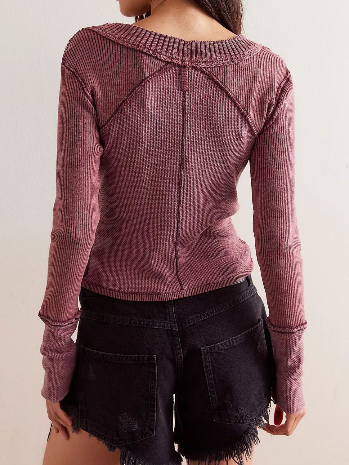 V-Neck Button Up Cropped Cardigan-Angel Casuals