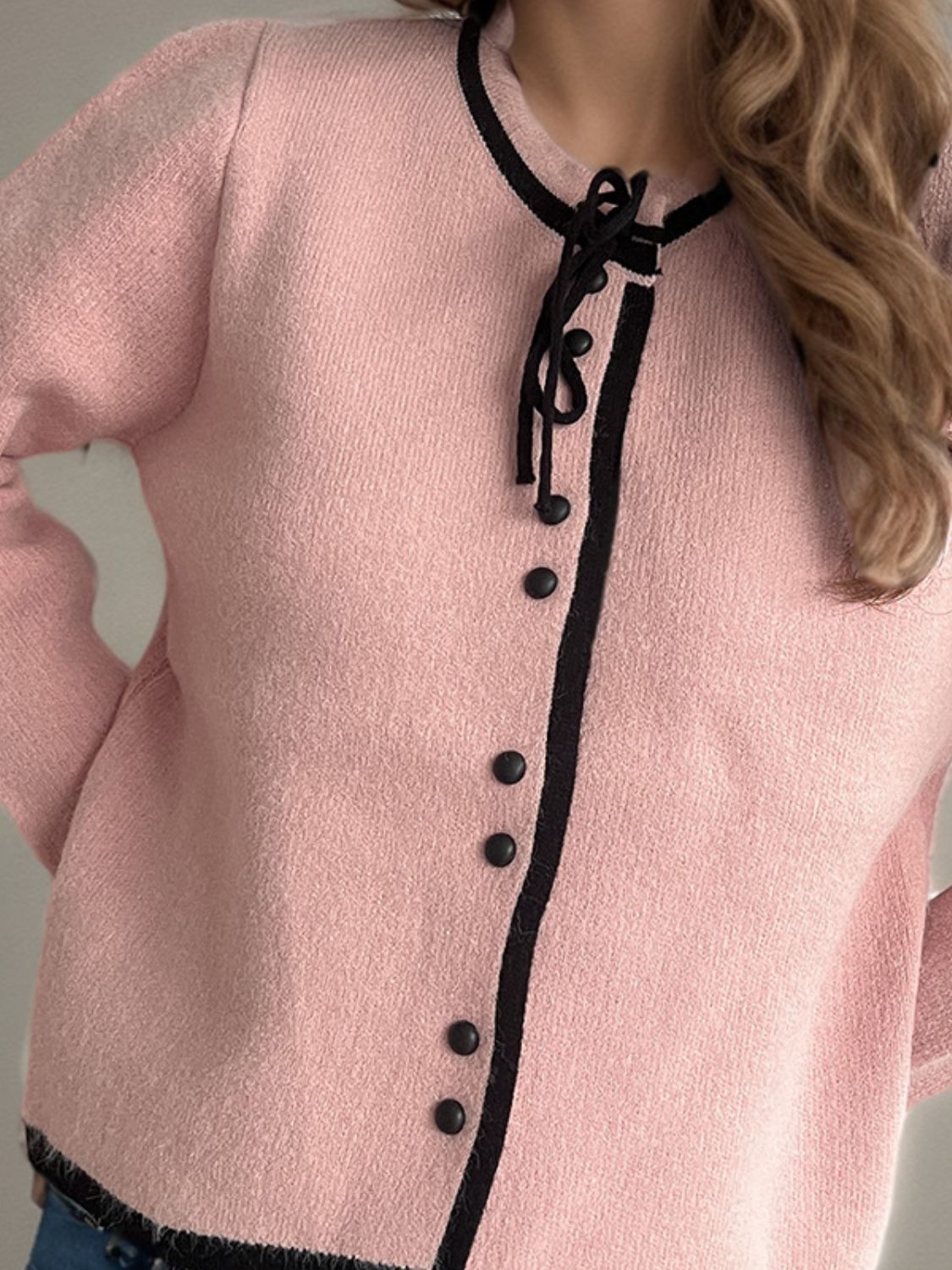 Button Down Long Sleeve Cardigan-Angel Casuals