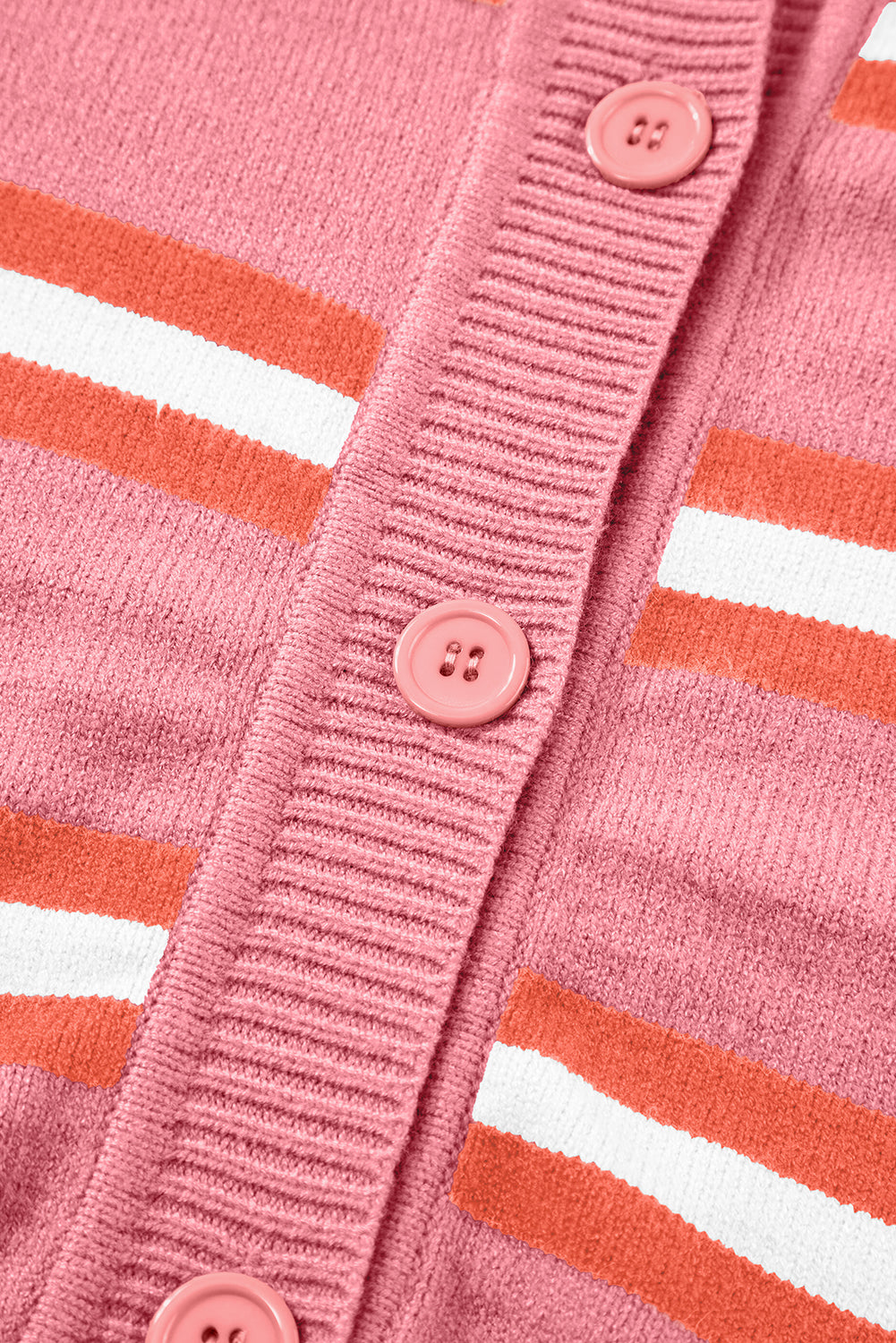 Striped Button Down Long Sleeve Cardigan-Angel Casuals