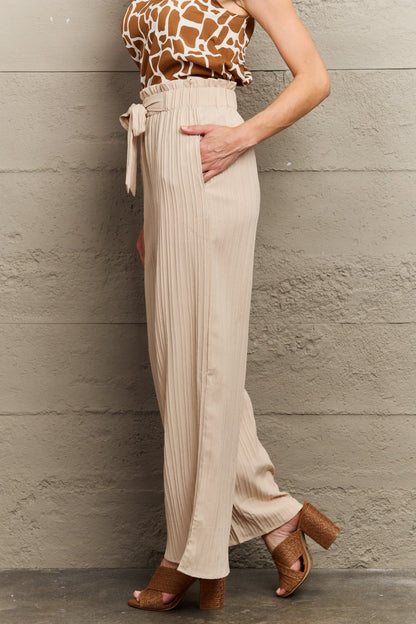 Tie Waist Long Pants-Angel Casuals