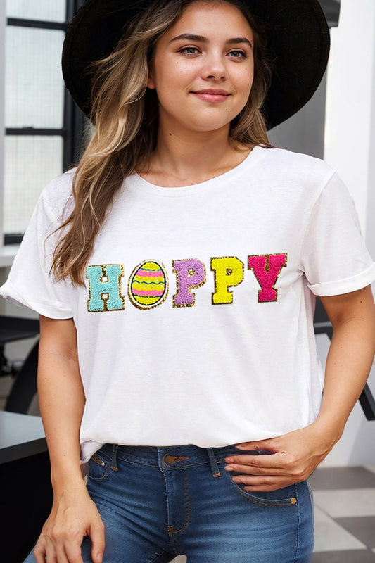 Plus Size Round Neck Short Sleeve T-Shirt-Angel Casuals