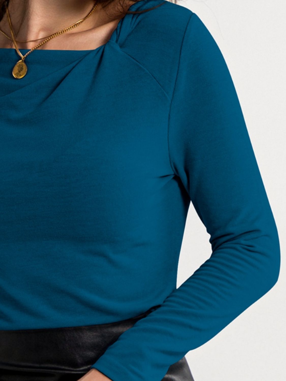 FAM-FAM Twisted Long Sleeve T-Shirt-Angel Casuals