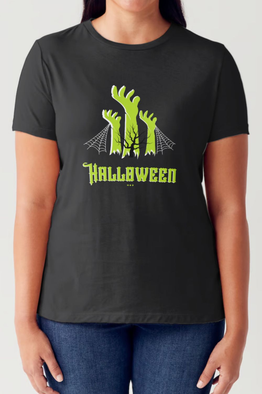 Simply Love Full Size HALLOWEEN Graphic Short Sleeve Tubular T-Shirt-Angel Casuals