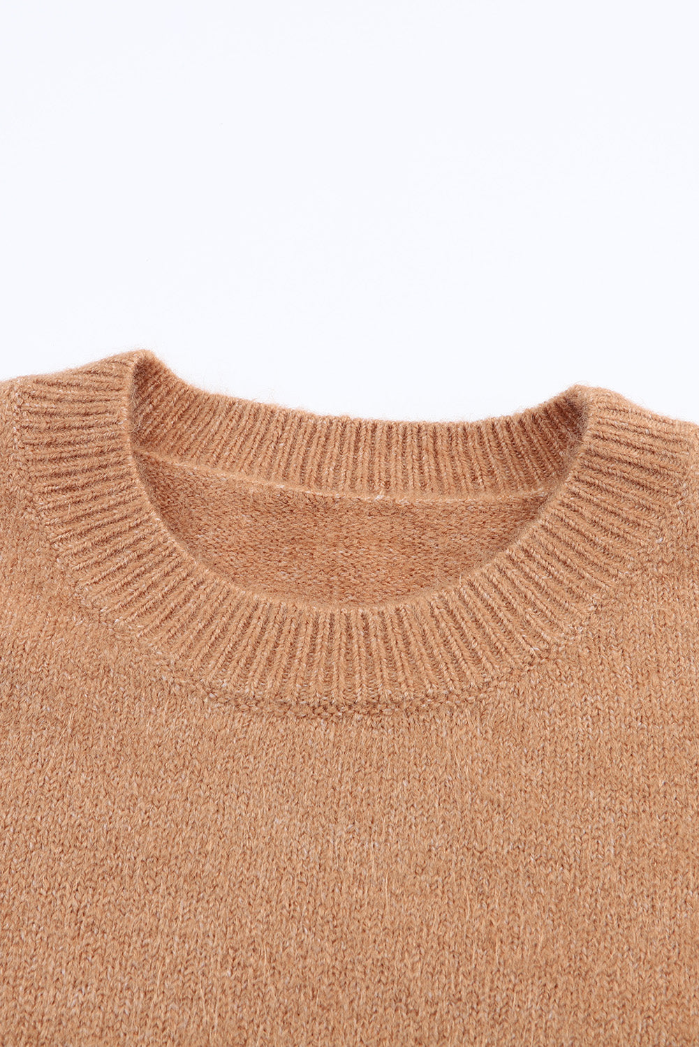 Color Block Round Neck Dropped Shoulder Sweater-Angel Casuals