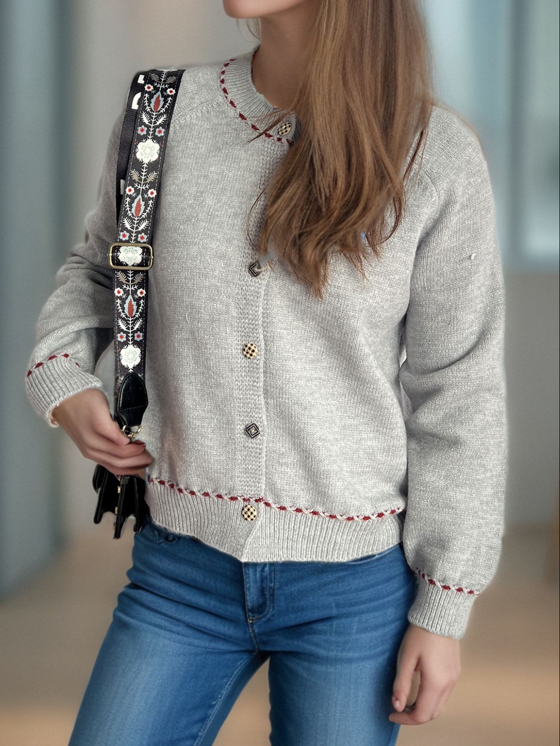 Button Down Long Sleeve Cardigan-Angel Casuals