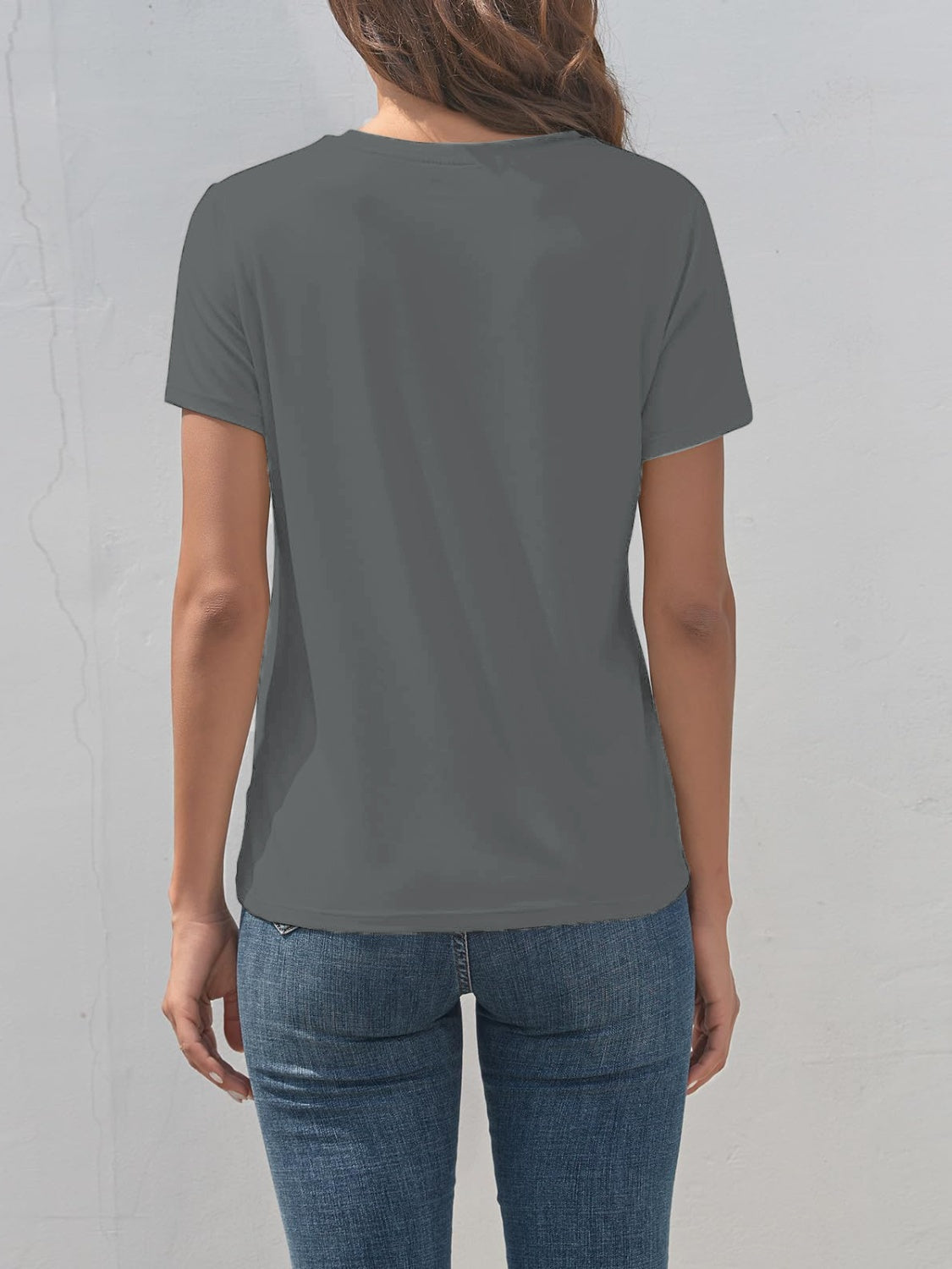 Cross Graphic Round Neck T-Shirt-Angel Casuals