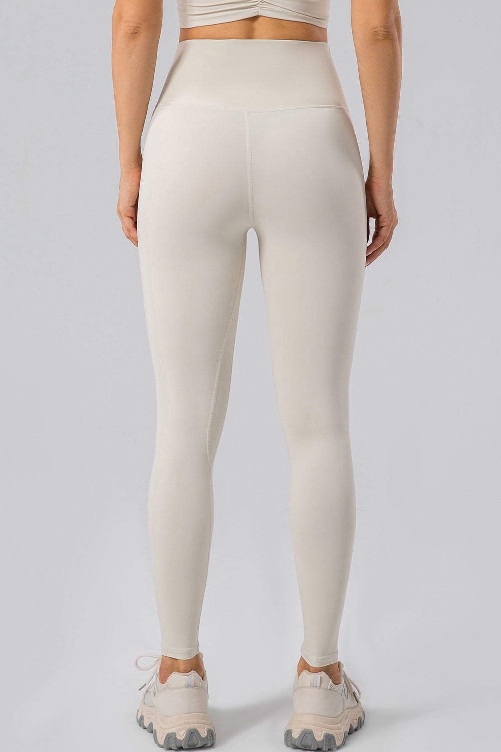 High Waist Wide Waistband Active Leggings-Angel Casuals