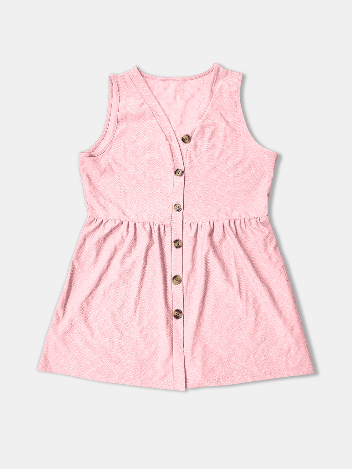 Button Up V-Neck Tank-Angel Casuals