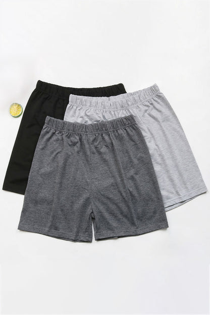 3-Pack Elastic Waist Shorts-Angel Casuals