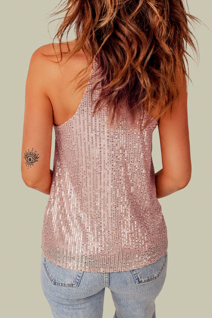 Sequin Racerback Tank-Angel Casuals