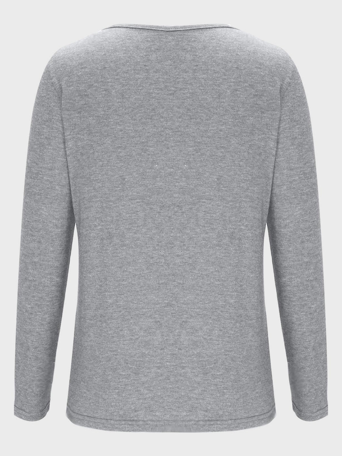 Crisscross V-Neck Long Sleeve T-Shirt-Angel Casuals
