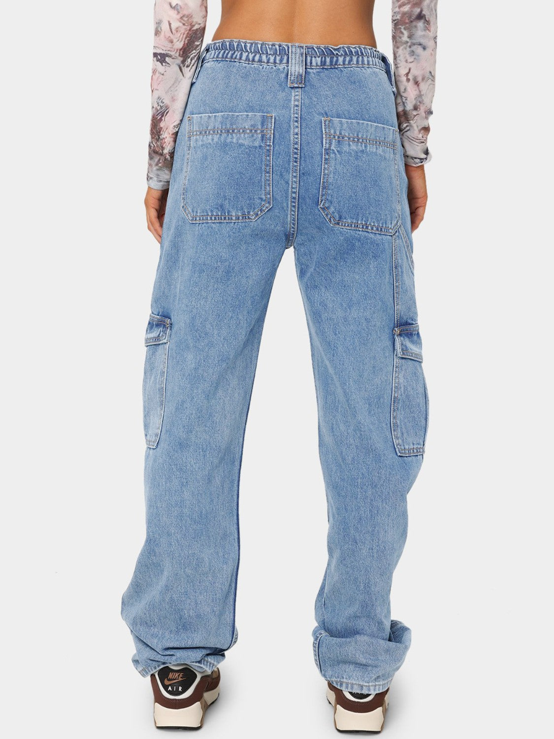 Straight Jeans with Pockets-Angel Casuals