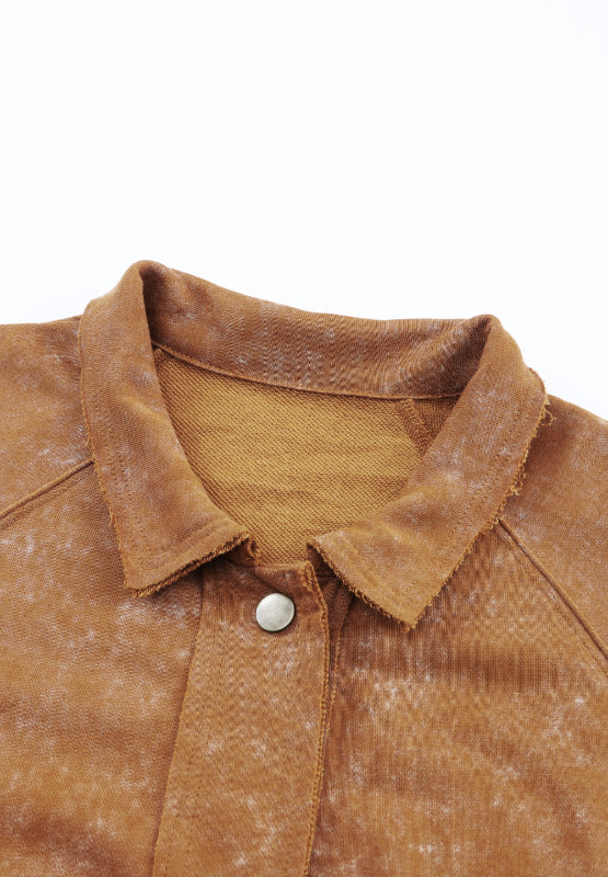 Snap Down Flap Pocket Long Sleeve Shacket-Angel Casuals