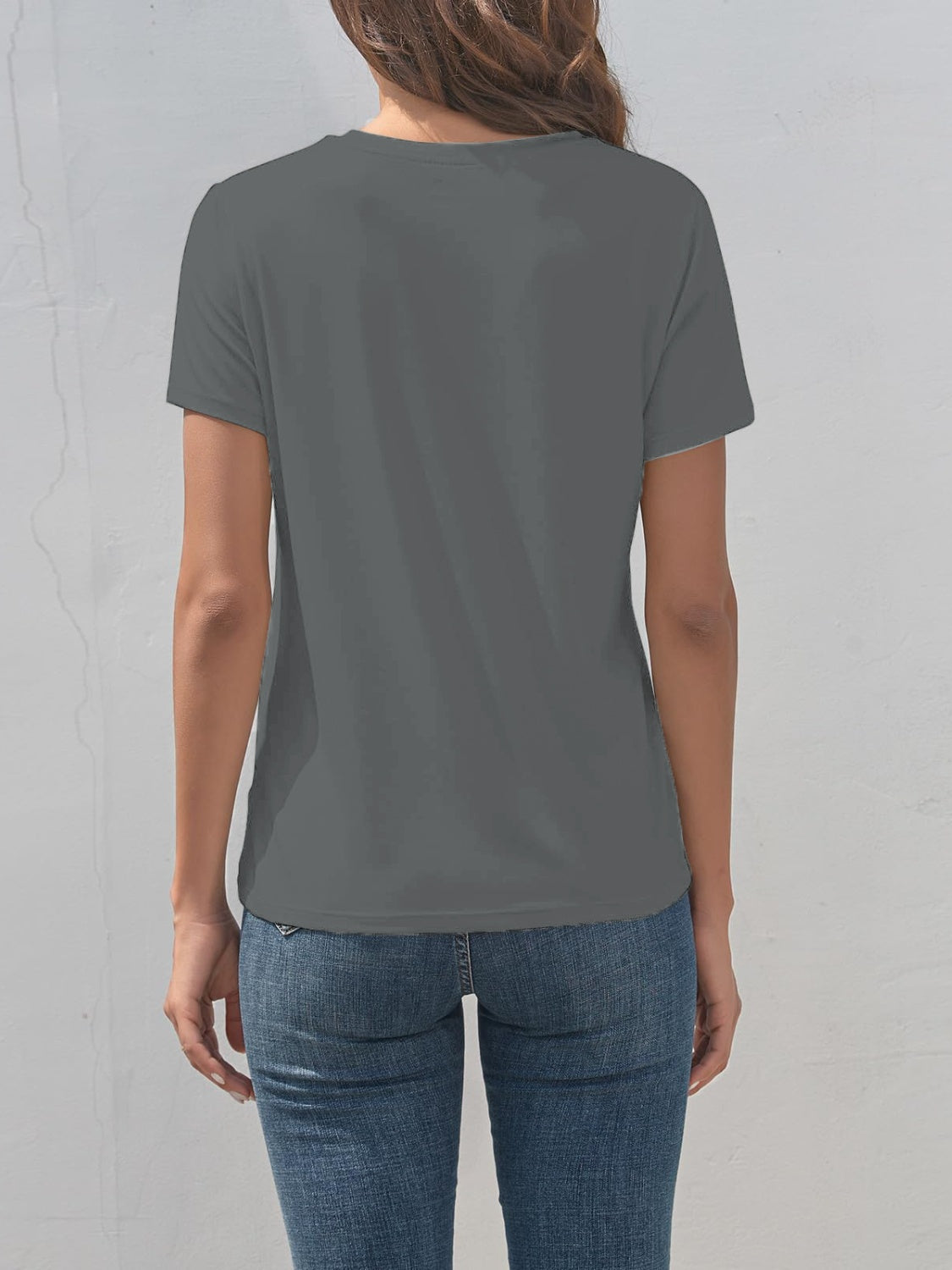 Dog Graphic Round Neck T-Shirt-Angel Casuals