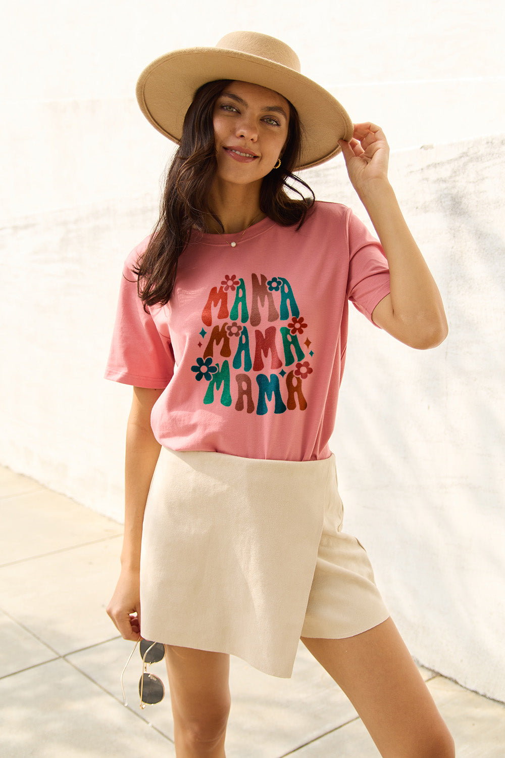 Simply Love Full Size MAMA Round Neck T-Shirt-Angel Casuals