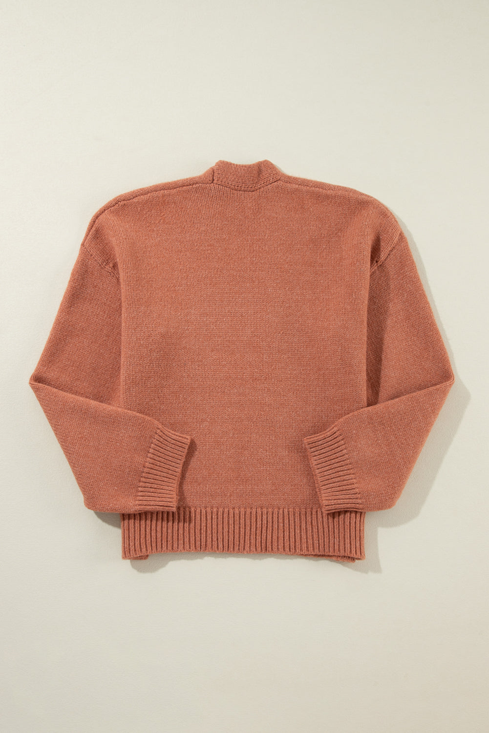 Slit Open Front Dropped Shoulder Cardigan-Angel Casuals