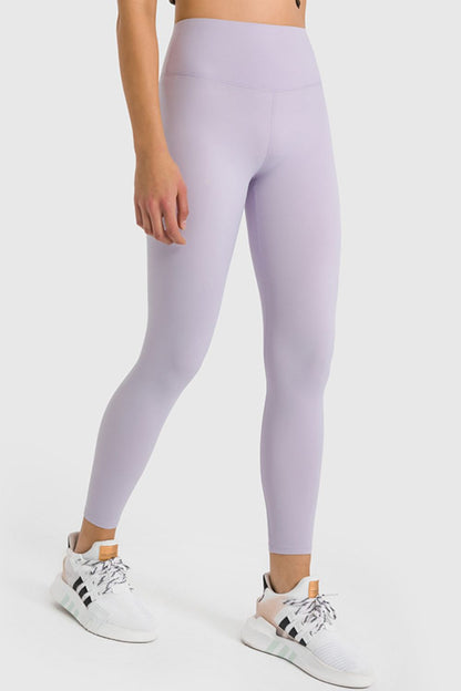 High Waist Ankle-Length Yoga Leggings-Angel Casuals