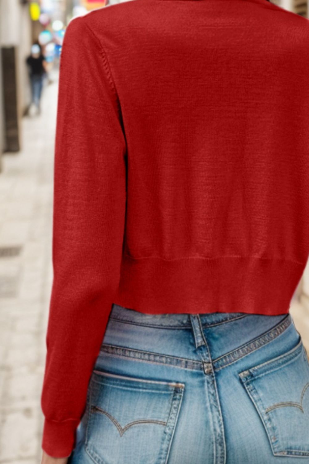 Button Up Long Sleeve Cardigan-Angel Casuals