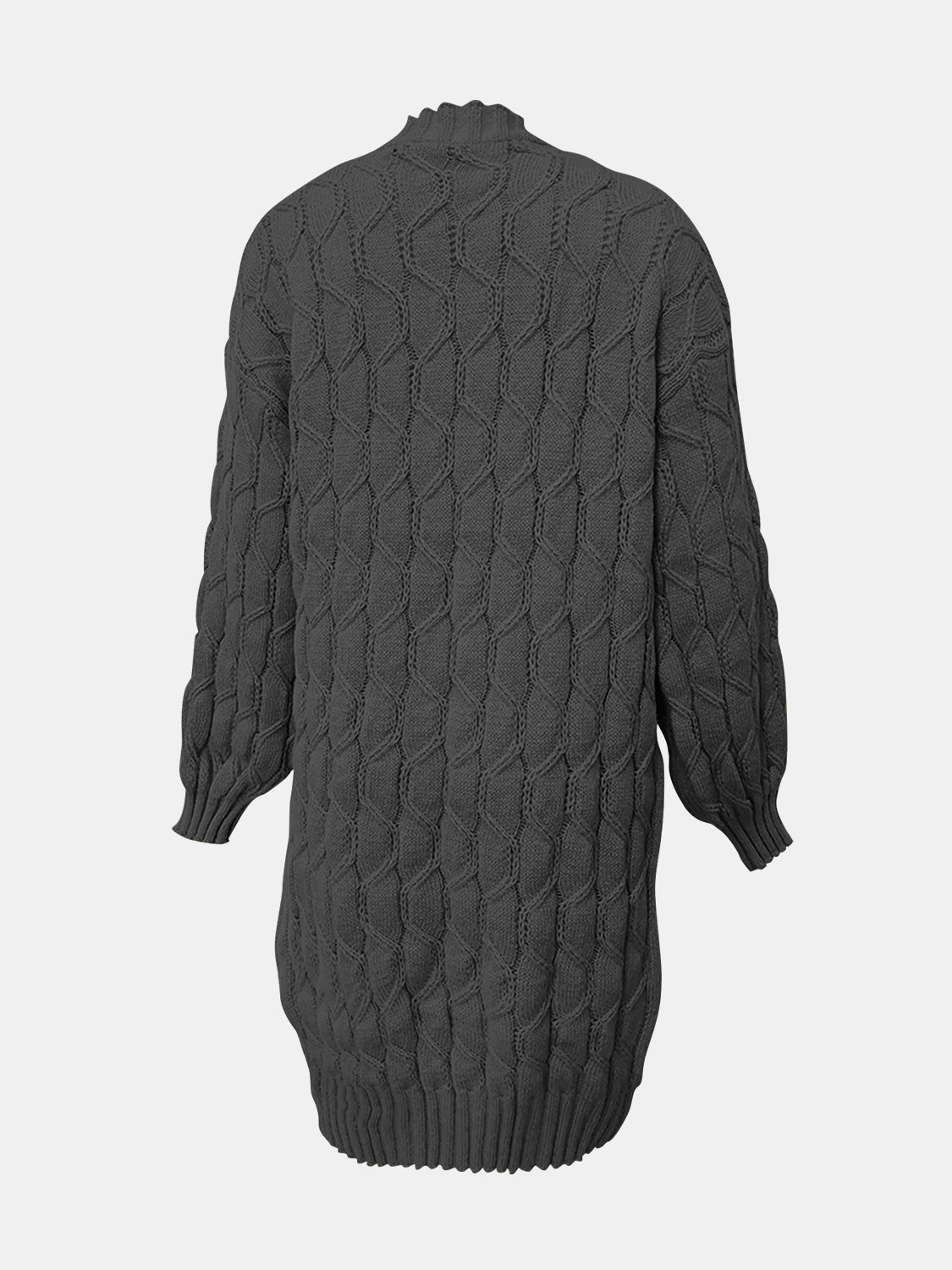 Open Front Long Sleeve Cardigan-Angel Casuals