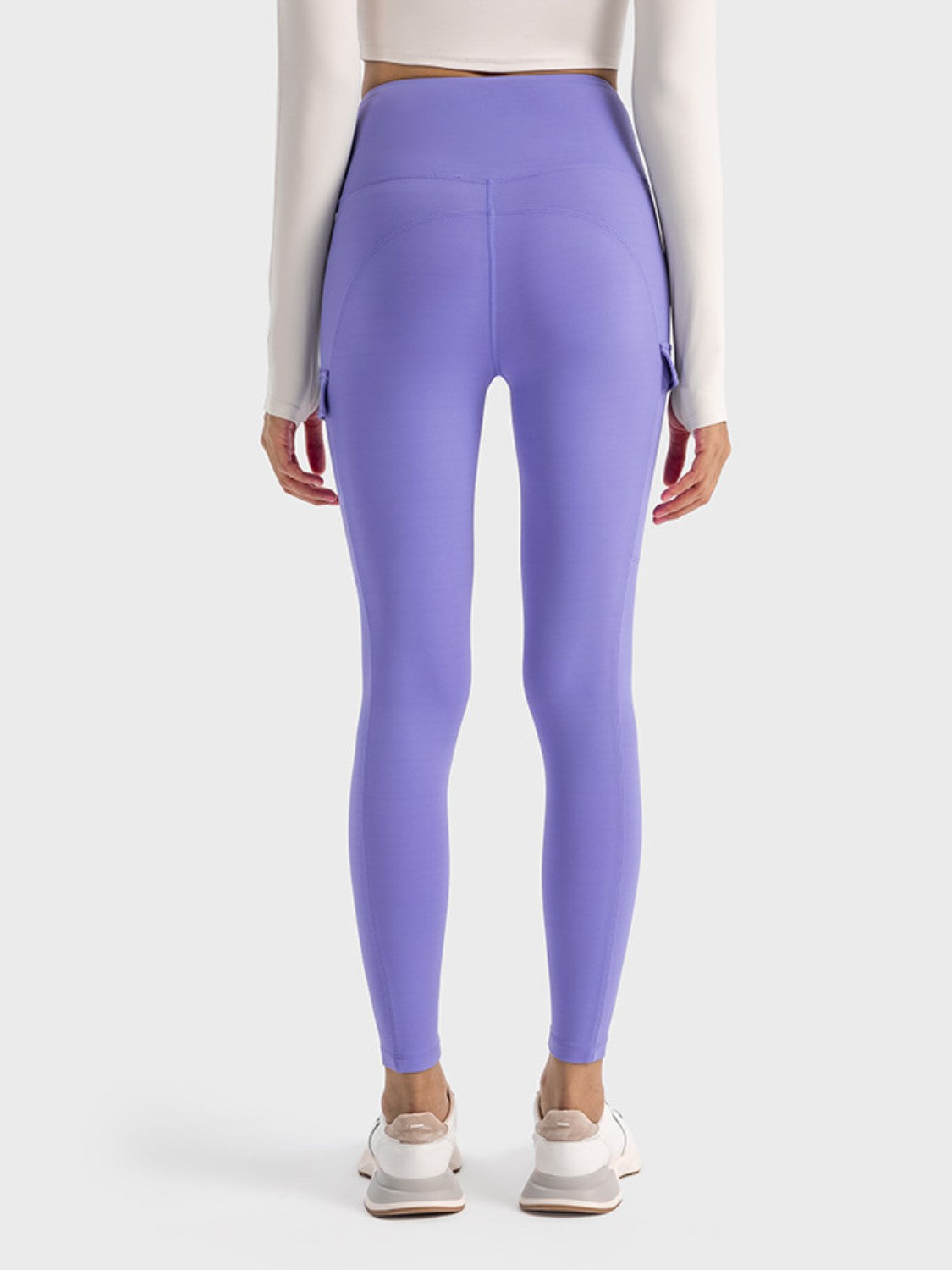 Wide Waistband Sports Leggings-Angel Casuals