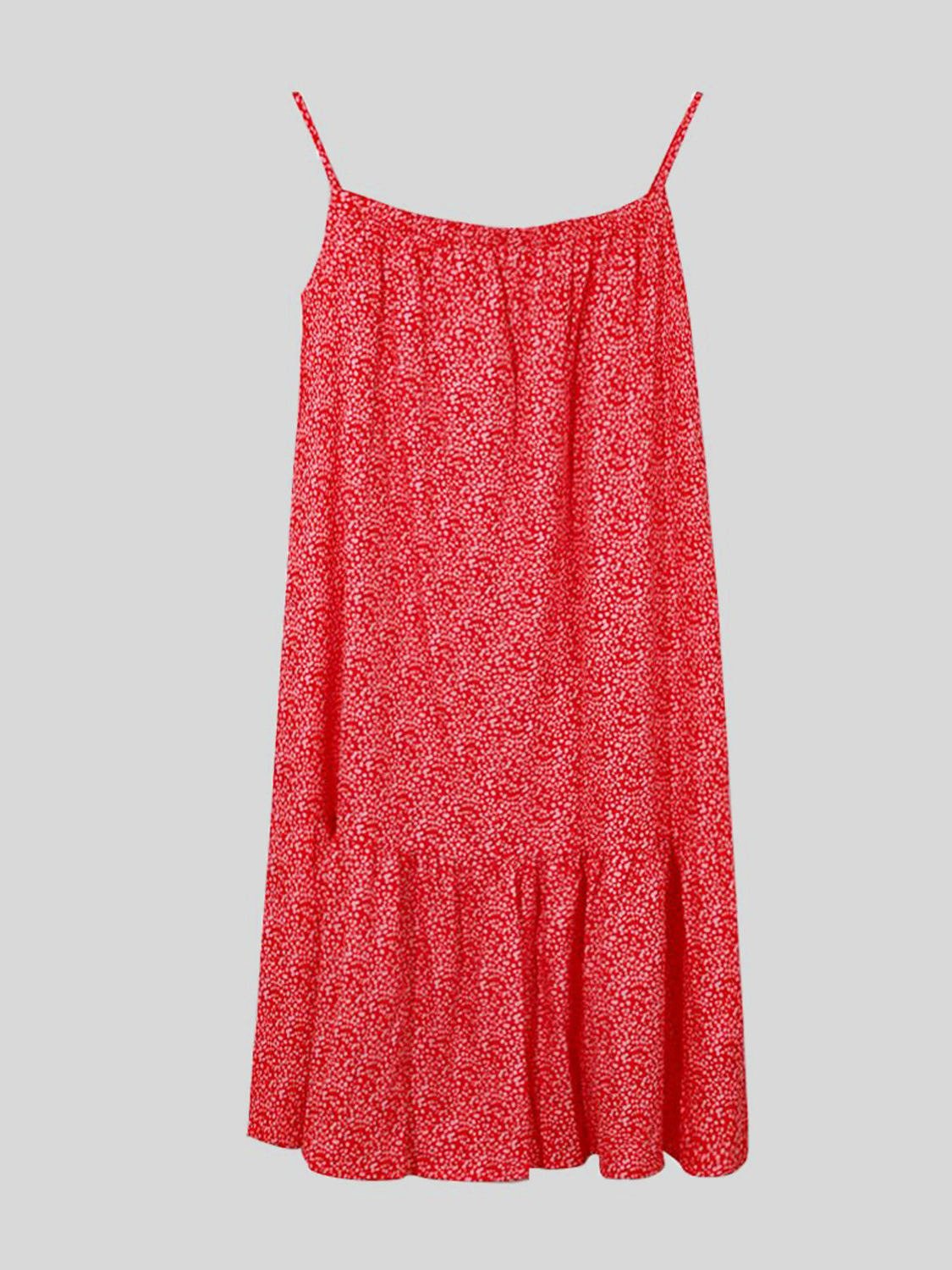 Full Size Printed Sleeveless Mini Cami Dress-Angel Casuals