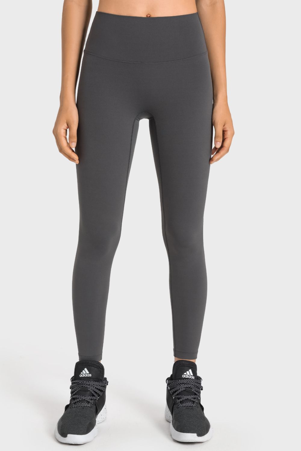 High-Rise Wide Waistband Yoga Leggings-Angel Casuals