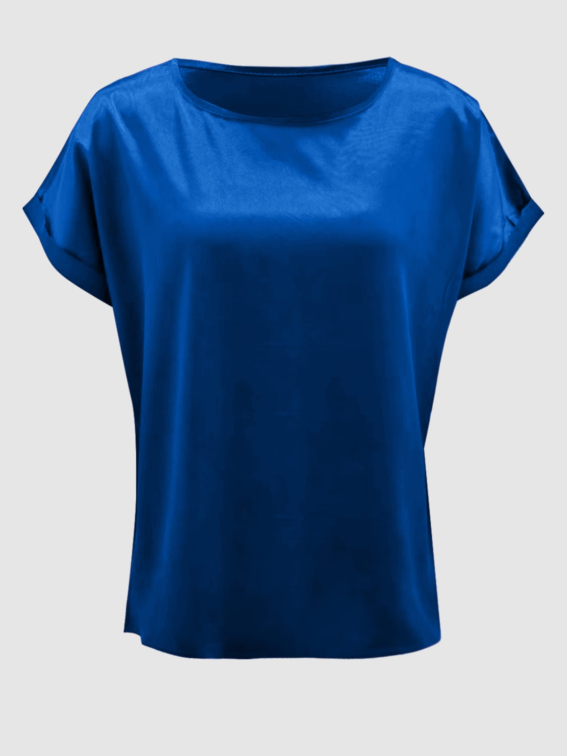 Round Neck Short Sleeve T-Shirt-Angel Casuals