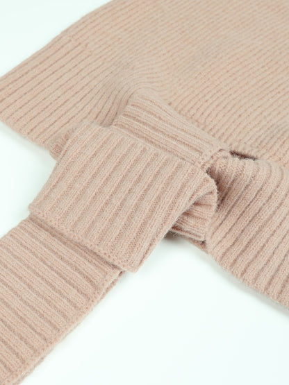 Ribbed Tied Off-Shoulder Sweater-Angel Casuals