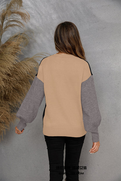 Angel Wings Round Neck Buttoned Knit Top-Angel Casuals