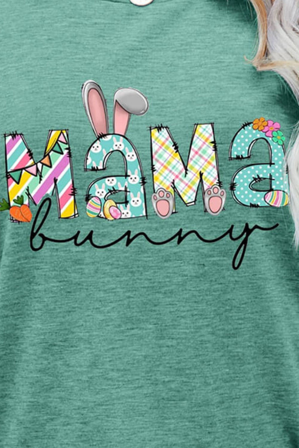 MAMA BUNNY Easter Graphic Tee-Angel Casuals