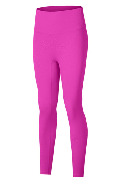 High-Rise Wide Waistband Yoga Leggings-Angel Casuals