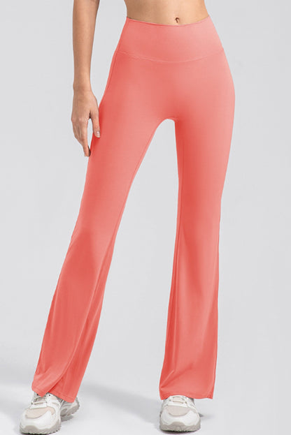 High Waist Straight Active Pants-Angel Casuals