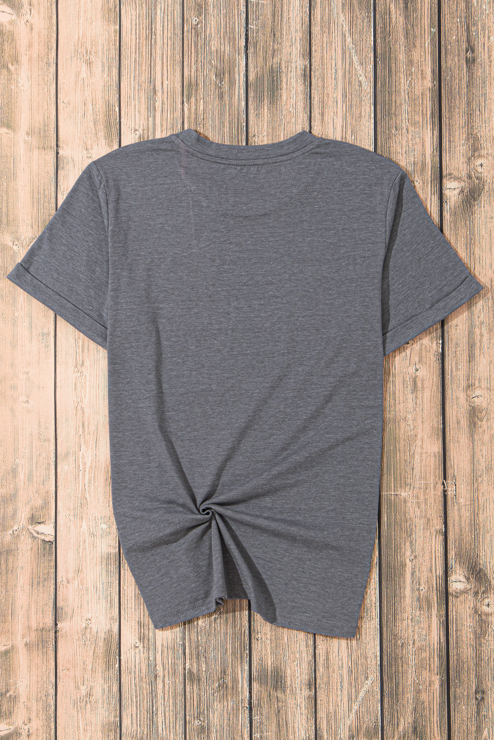 USA Round Neck Short Sleeve T-Shirt-Angel Casuals
