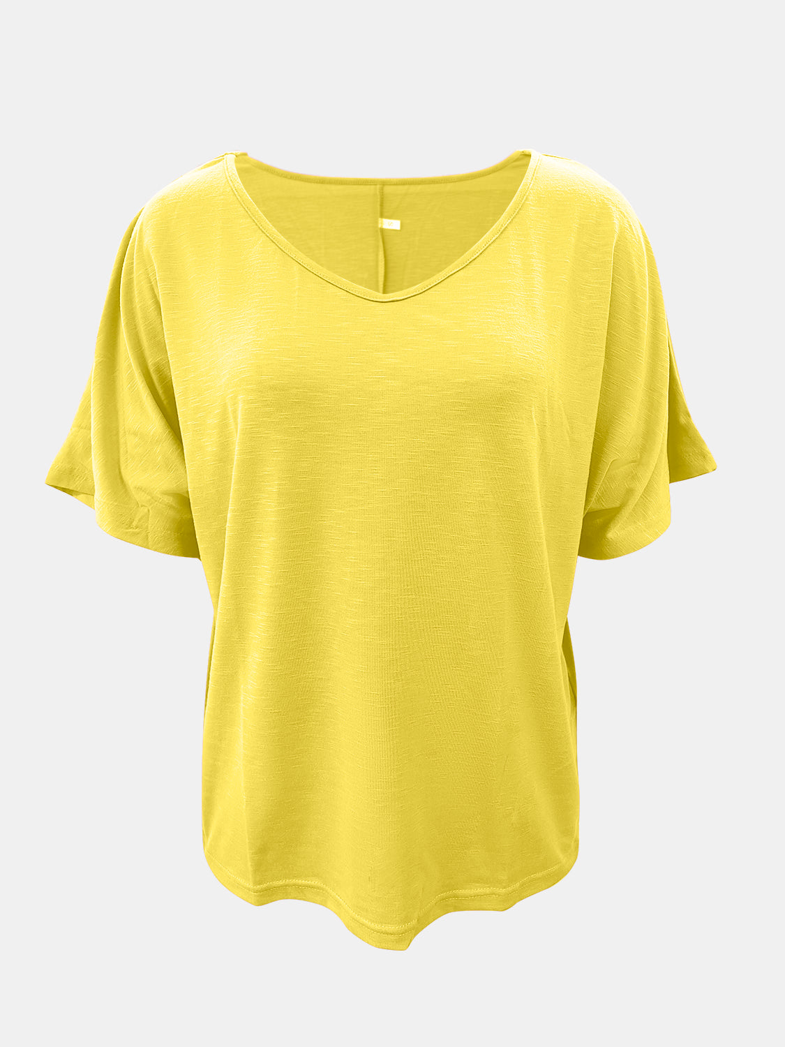 Full Size Scoop Neck Short Sleeve T-Shirt-Angel Casuals