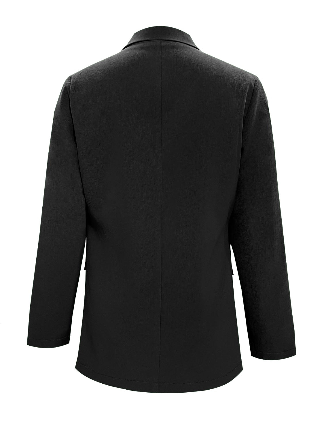 Lapel Collar Long Sleeve Blazer-Angel Casuals