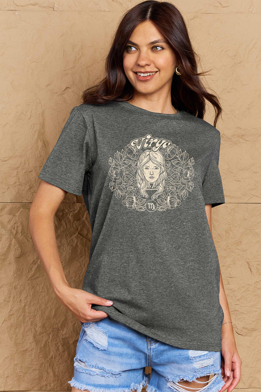 Simply Love Full Size VIRGO Graphic T-Shirt-Angel Casuals