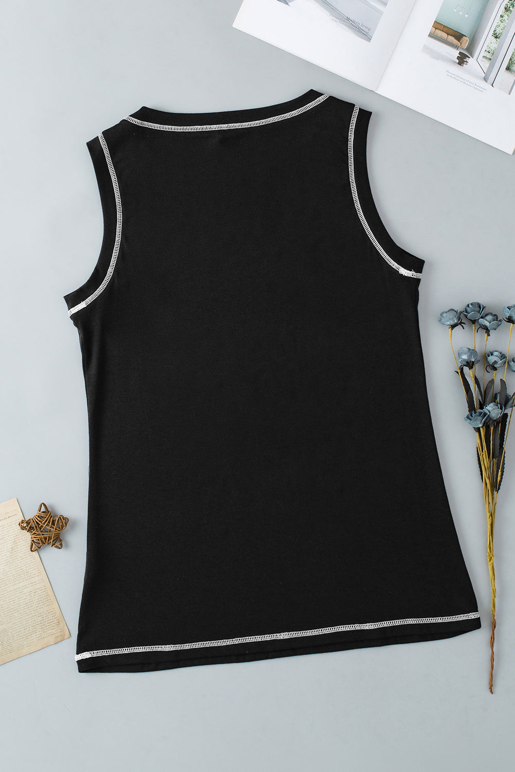 Leopard Round Neck Tank-Angel Casuals