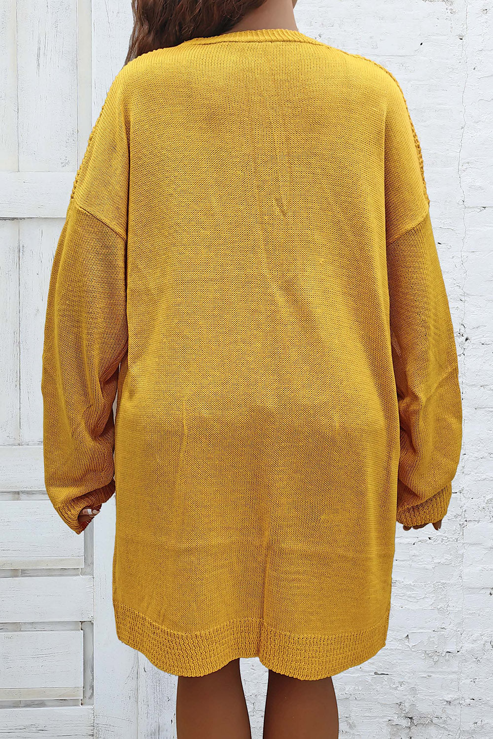Plus Size Openwork Long Sleeve Open Front Cardigan-Angel Casuals