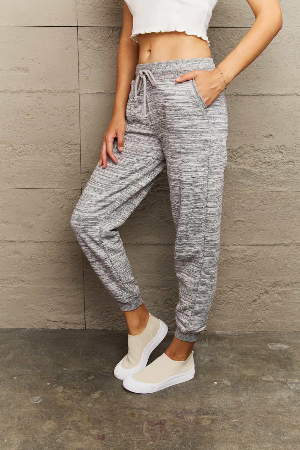 Ninexis Full Size Tie Waist Long Sweatpants-Angel Casuals