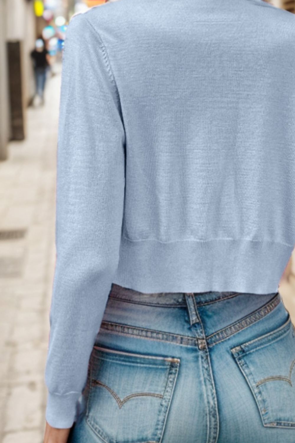 Button Up Long Sleeve Cardigan-Angel Casuals