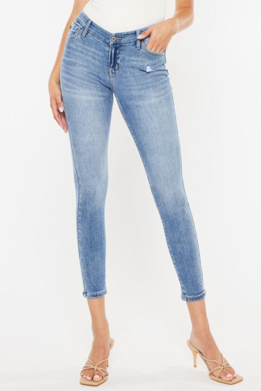 Kancan High Waist Cat's Whiskers Skinny Jeans-Angel Casuals