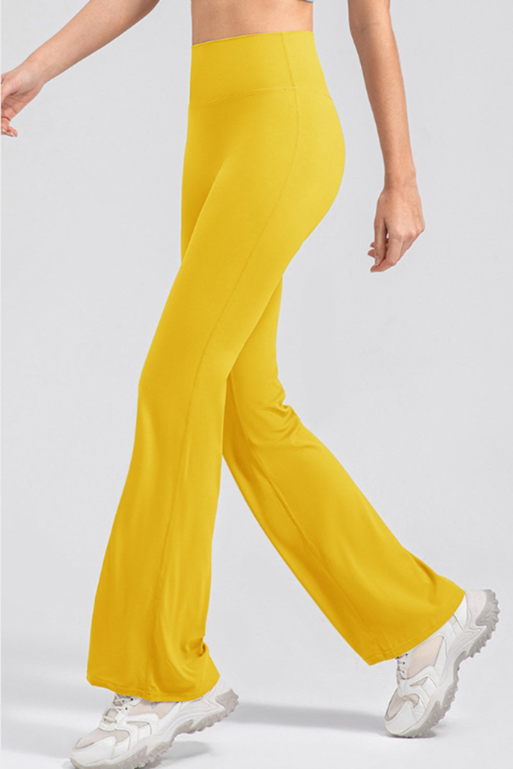 High Waist Straight Active Pants-Angel Casuals