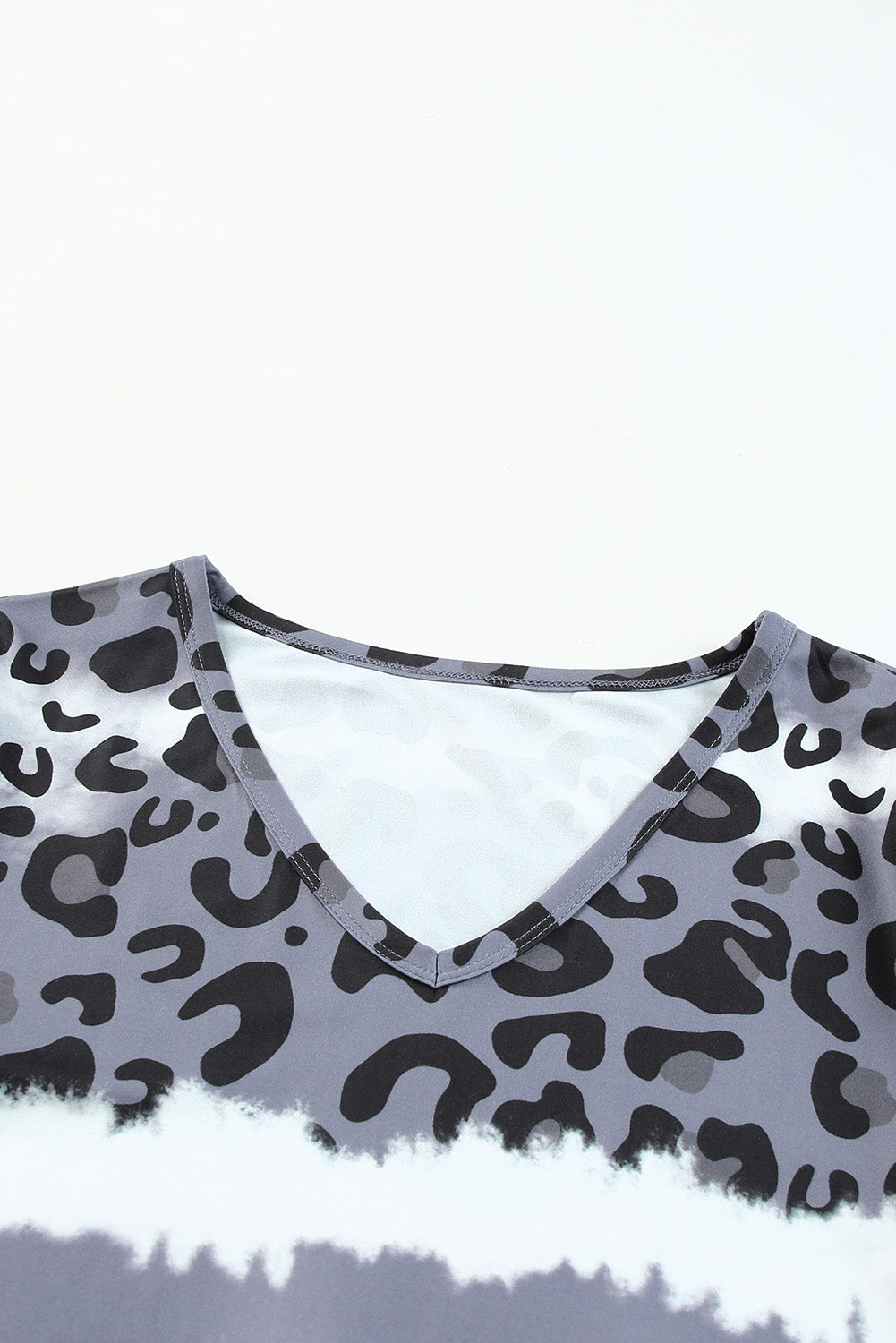 Leopard V-Neck Tee Shirt-Angel Casuals