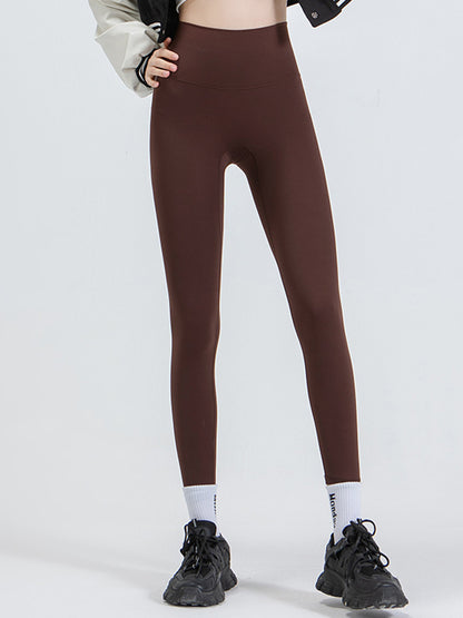 Wide Waistband Sports Leggings-Angel Casuals