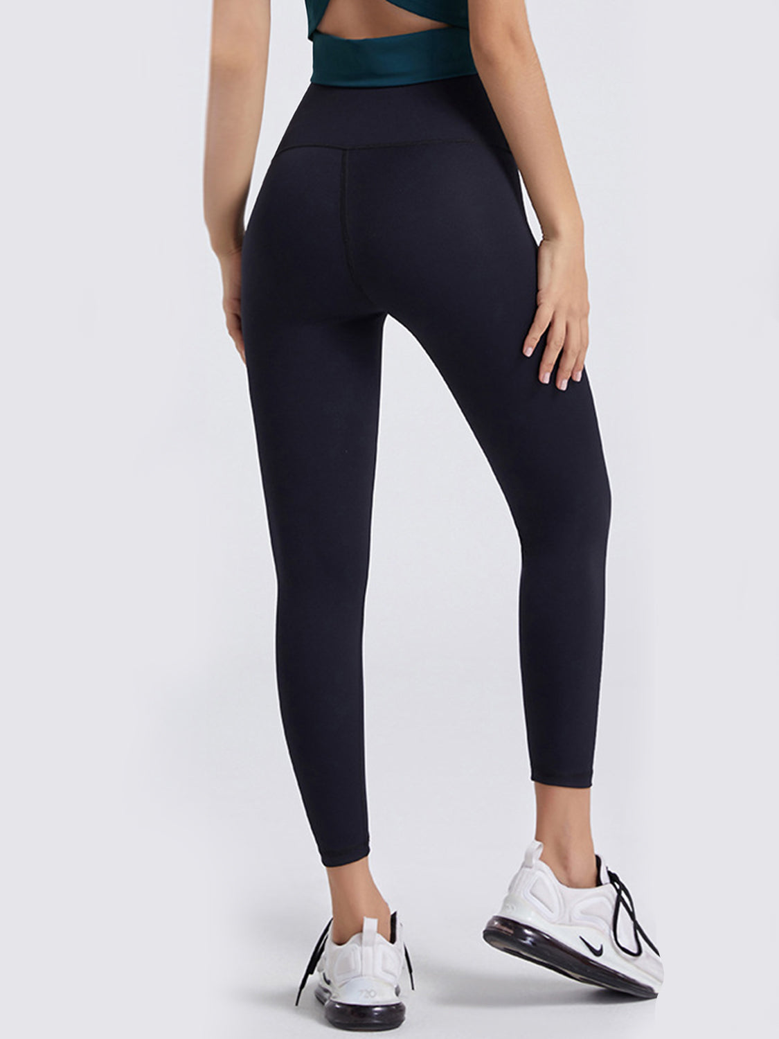 Wide Waistband Sports Leggings-Angel Casuals