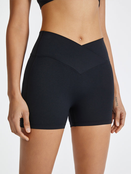 High Waist Active Shorts-Angel Casuals